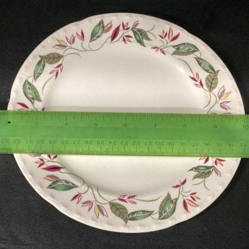Thematie by Crooksville China Floral Salad & Bread Plate, Vintage USA Ceramics - Thumbnail 2