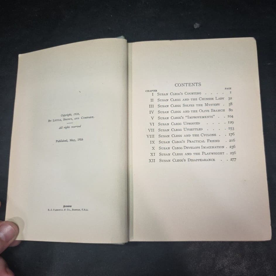 Susan Clegg and Her Love Affairs Anne Warner 1916 Antique Hardcover Illustrated - Thumbnail 5