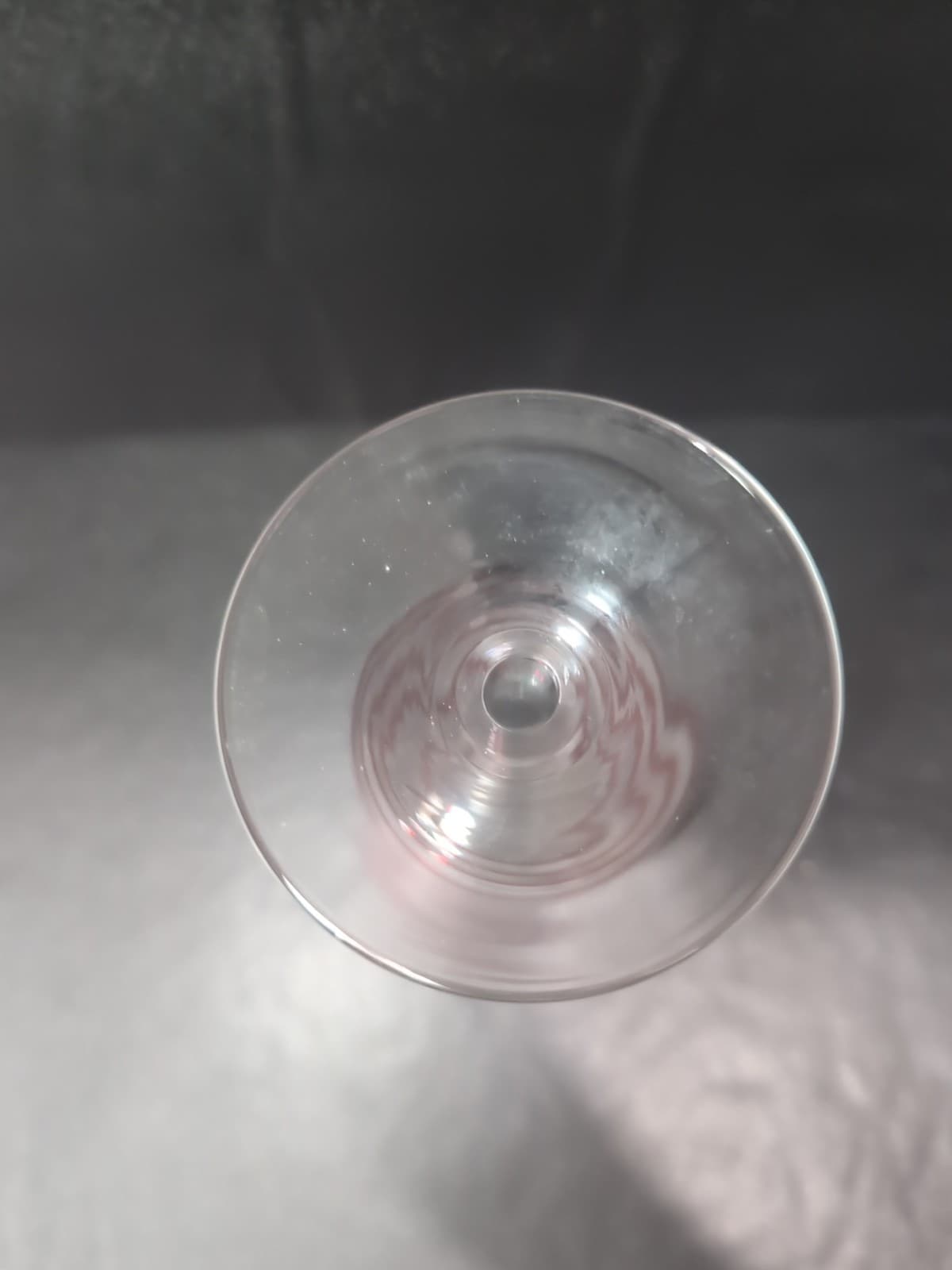 Swirline Inspired Wine Glass, 8.5" Water Goblet, Red Striped Design, Replacement - Thumbnail 7