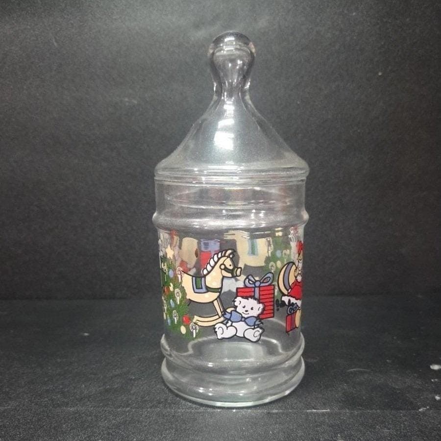 Anchor Hocking Christmas Candy Jar, Sweet Occasions Glass Container with Lid - Thumbnail 7