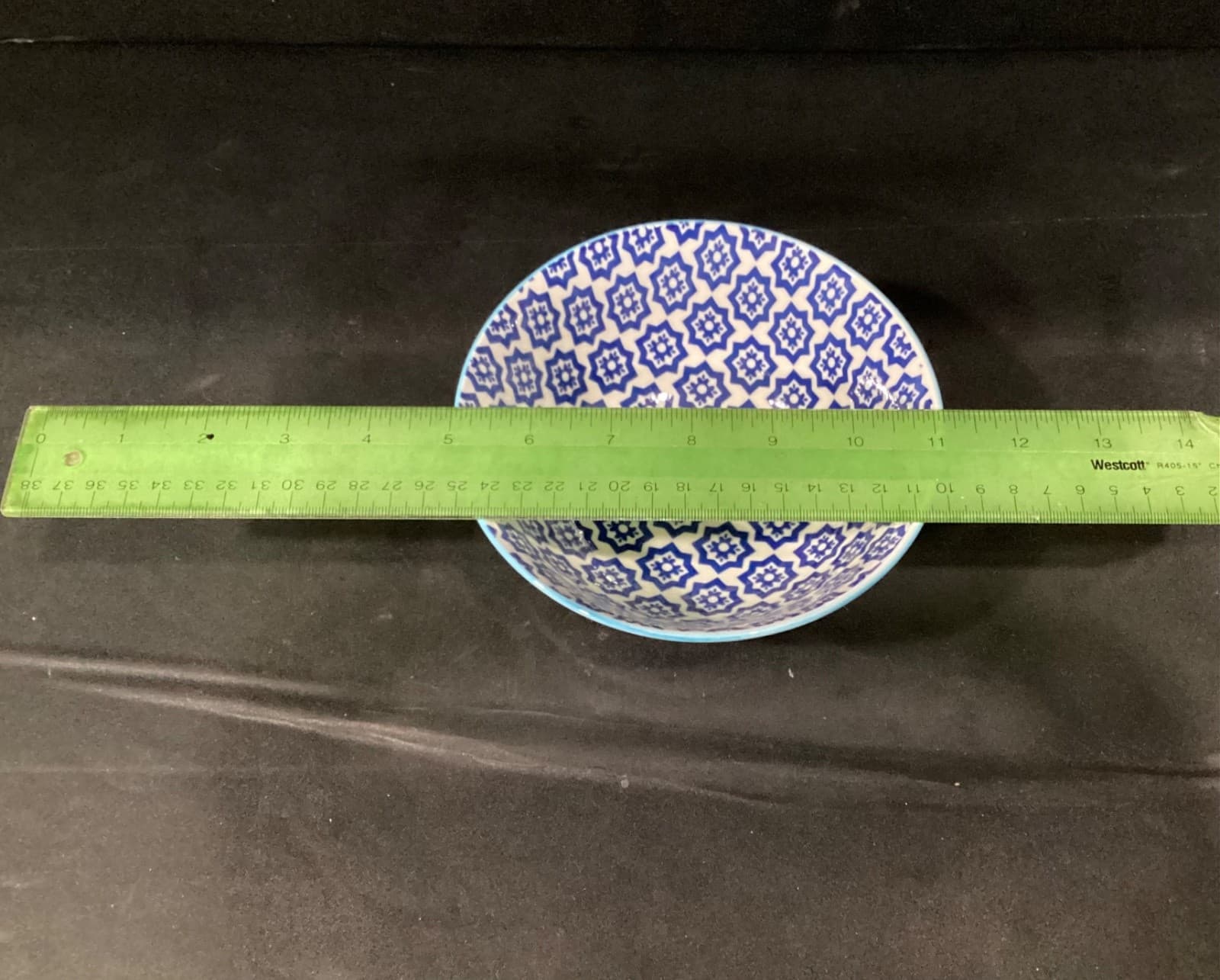 Dover & York Cereal Soup Bowl Geometric White Blue - Thumbnail 8