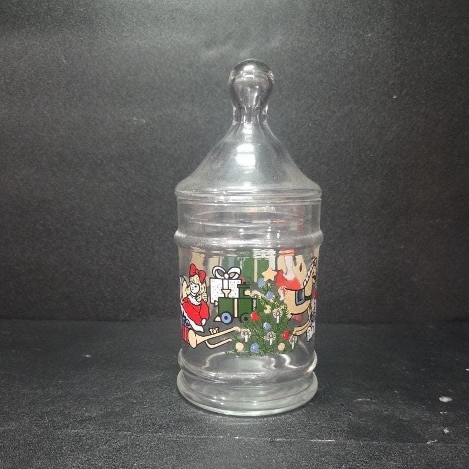 Anchor Hocking Christmas Candy Jar, Sweet Occasions Glass Container with Lid - Thumbnail 10