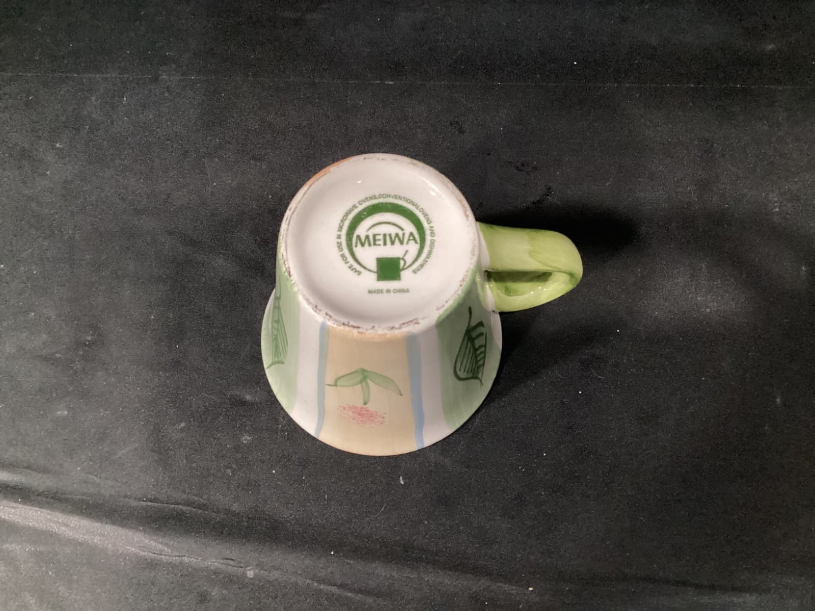 Set of 2 Meiwa Coffee Cups Mugs 12 ounces Handpainted - Thumbnail 9