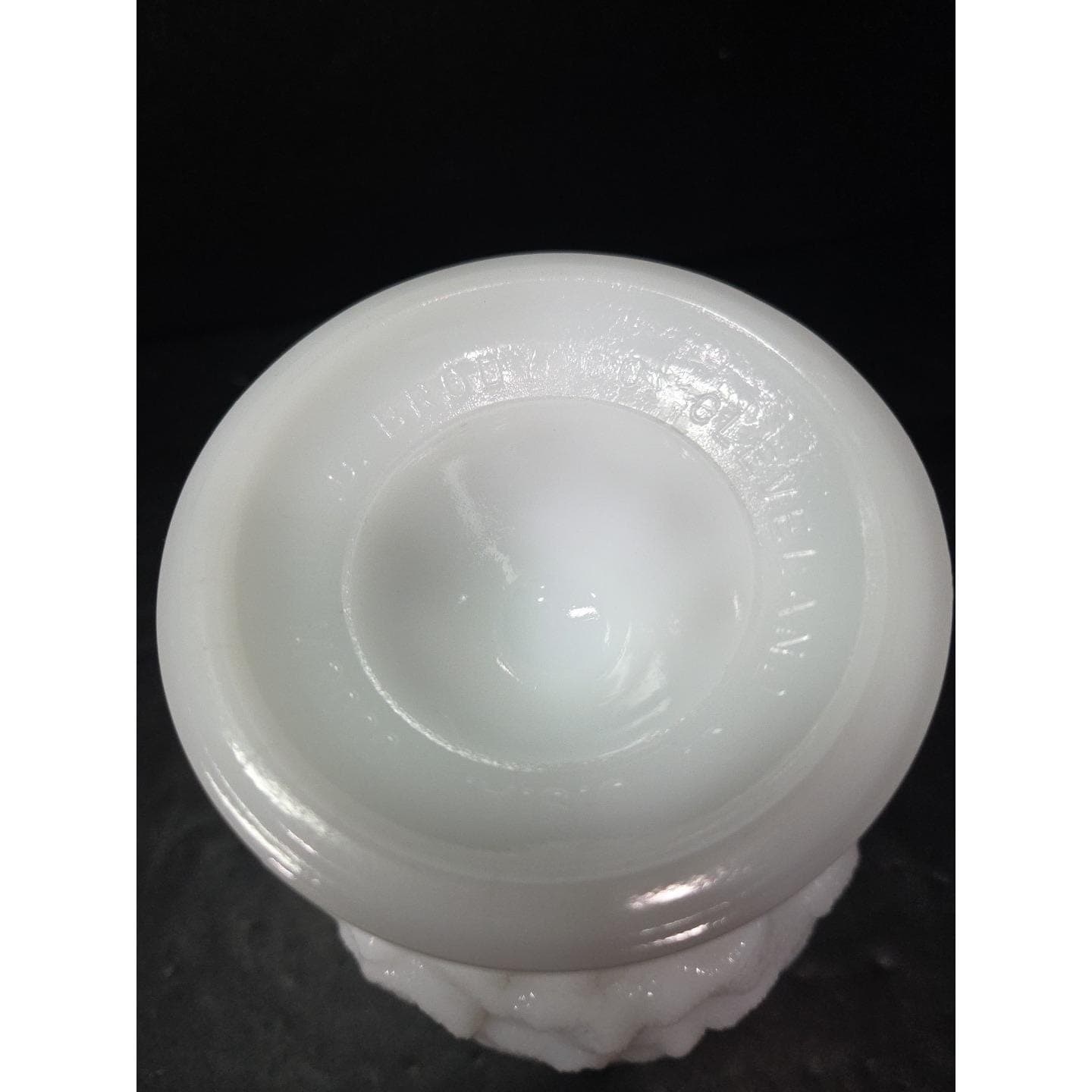 EO Brody White Milk Glass Pedestal Compote, Centerpiece Vase Replacement Planter - Thumbnail 9