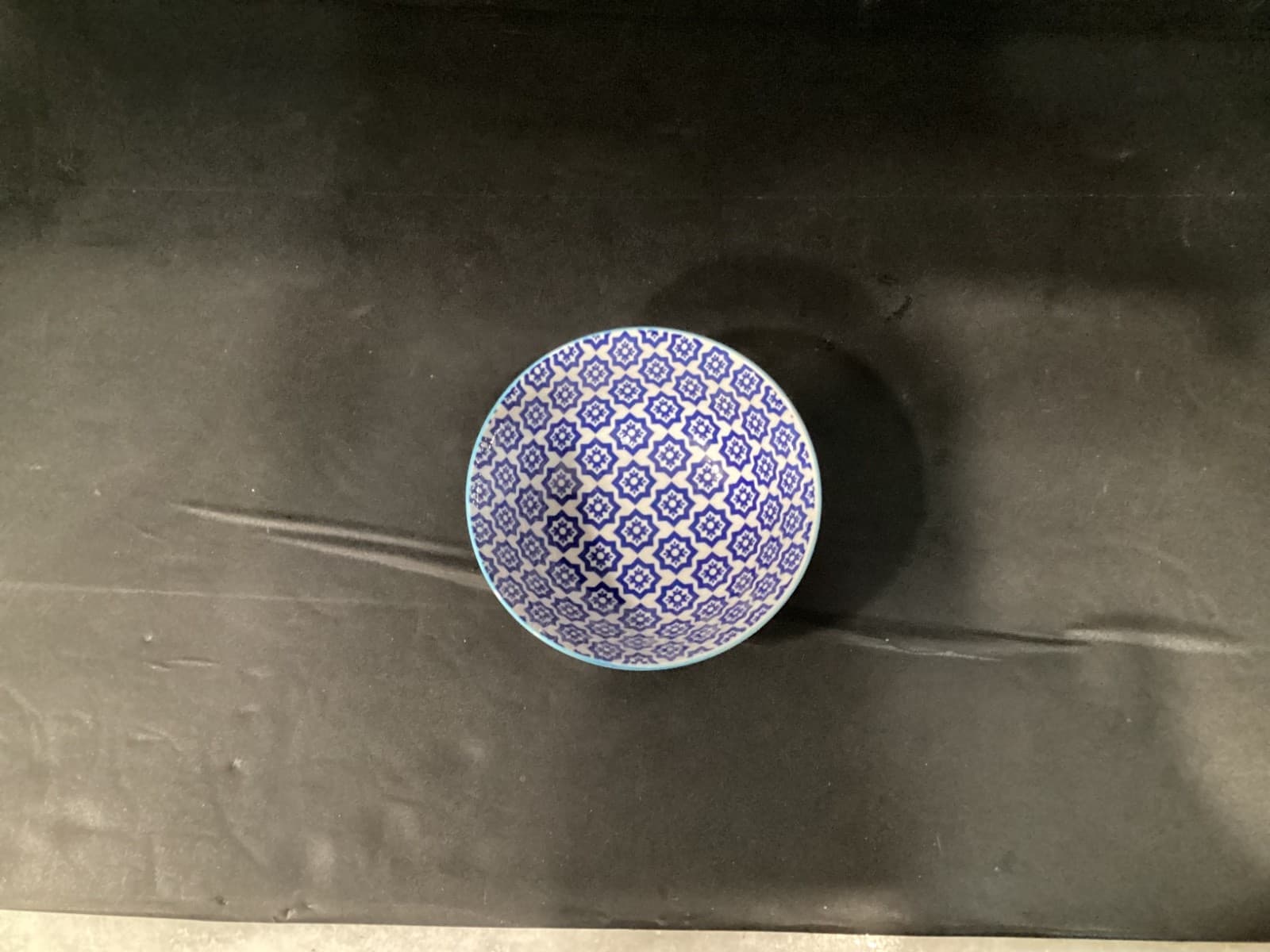Dover & York Cereal Soup Bowl Geometric White Blue - Thumbnail 4
