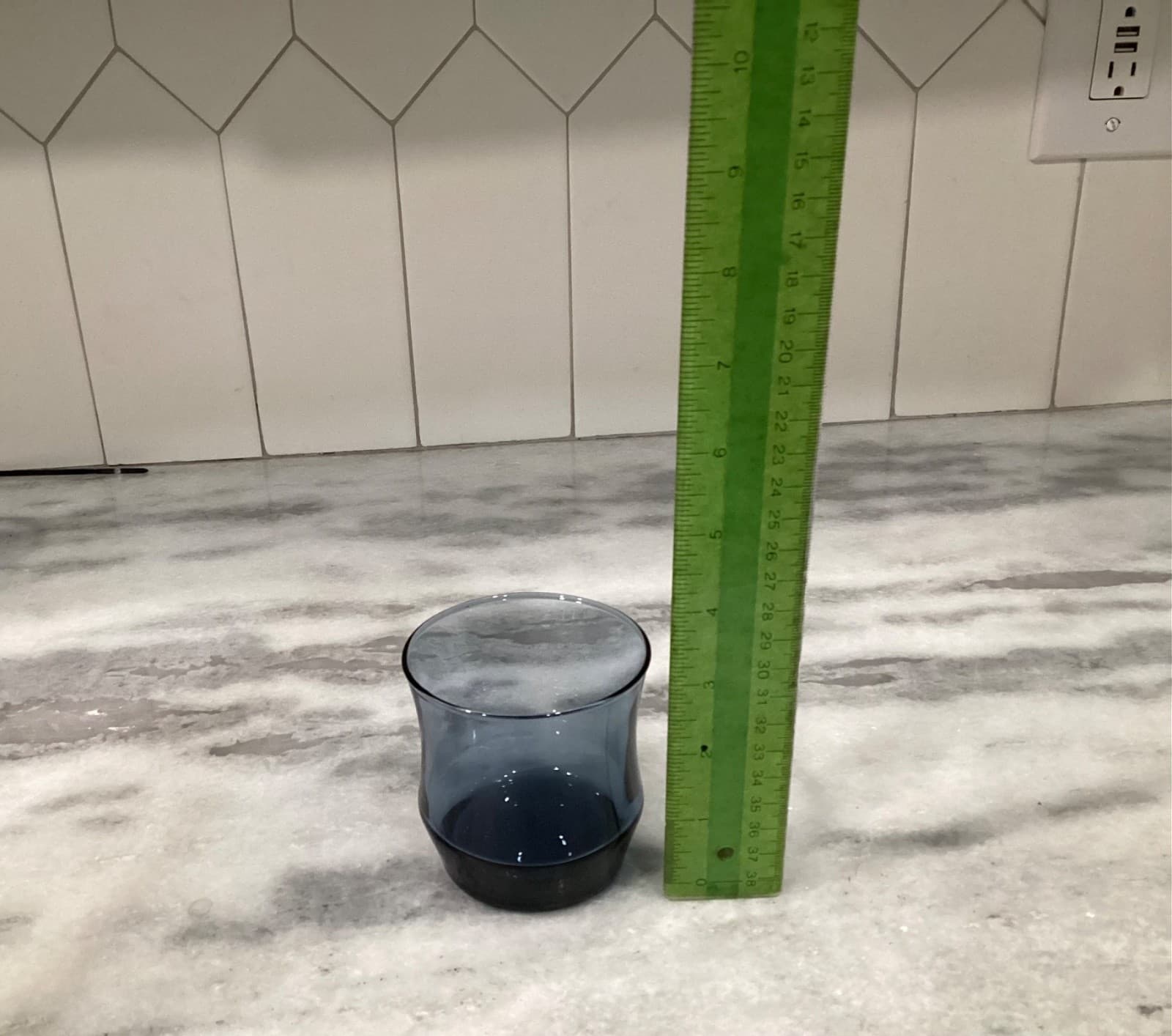 Vintage Libbey Apollo Dusky Blue Small 3” Juice Glasses Set of 2 - Thumbnail 6
