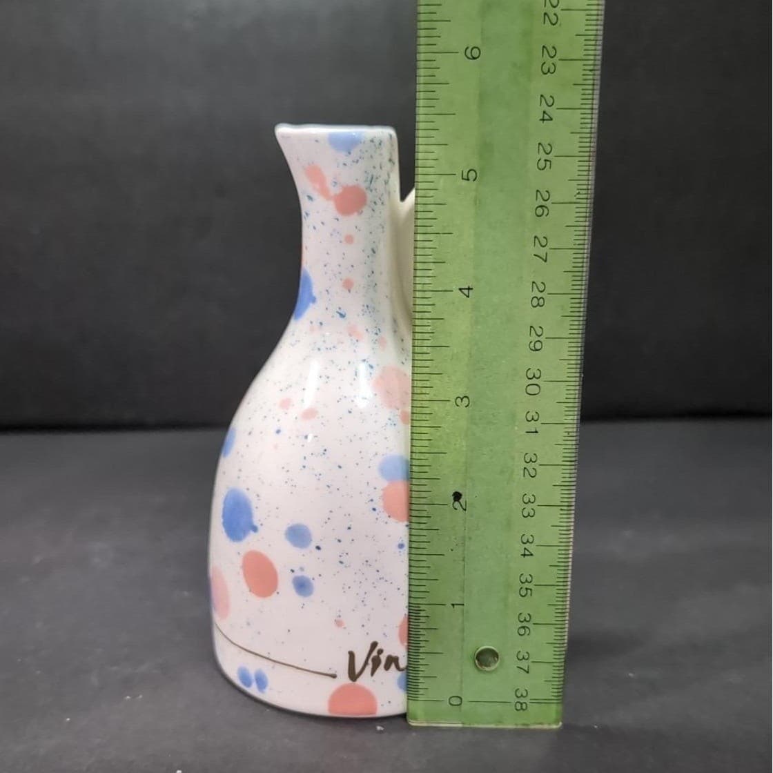 Anthropologie Stoneware Vinegar Jar, Blue Pink Pastel, Replacement Kitchen Decor - Thumbnail 10