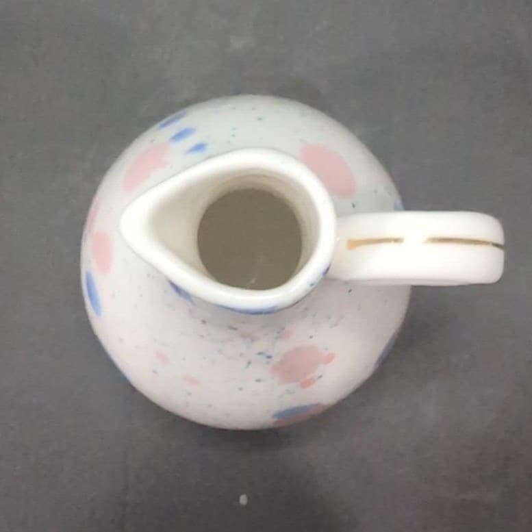 Anthropologie Stoneware Vinegar Jar, Blue Pink Pastel, Replacement Kitchen Decor - Thumbnail 7