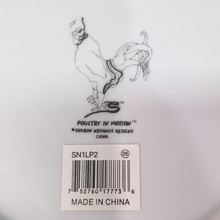 Sharon Neuhaus Hawaiian Luncheon Plate, Vintage Poultry In Motion Series Dish - Thumbnail 5