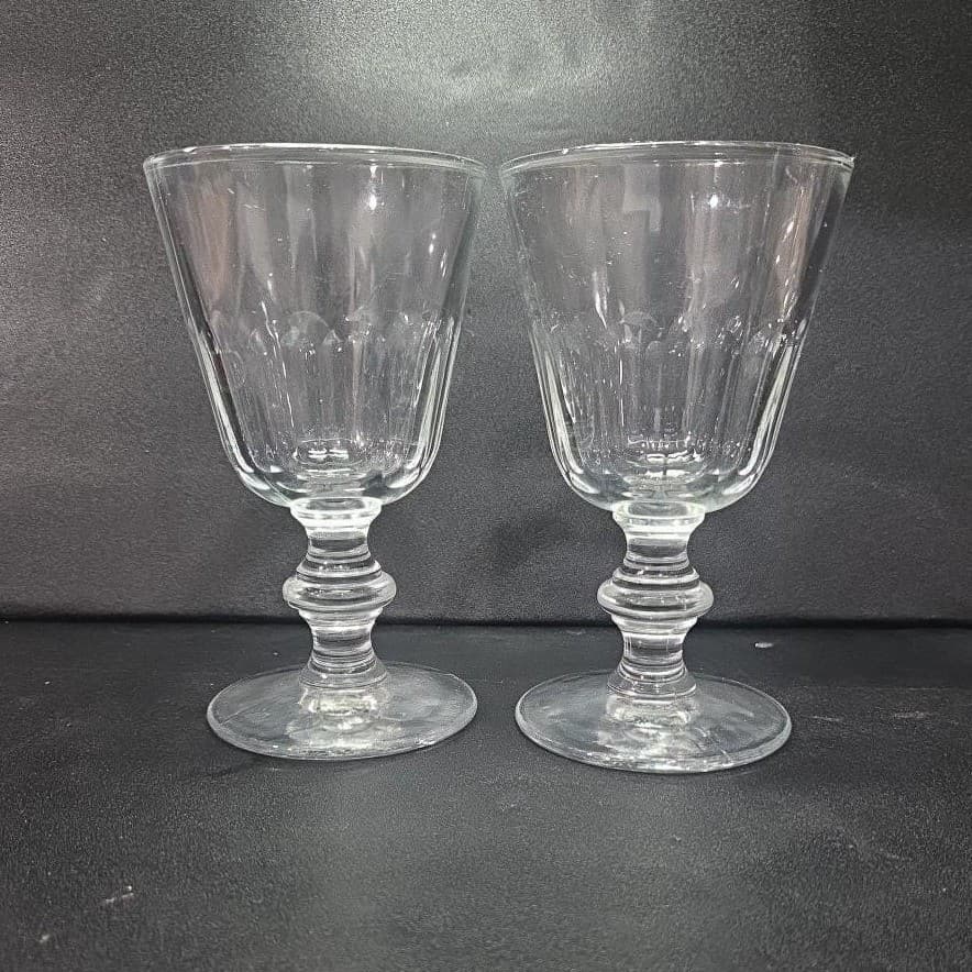 La Rochere Perigord Wine Glasses, Set of 2, Vtg French Bistro Goblets, Stemware - Thumbnail 2