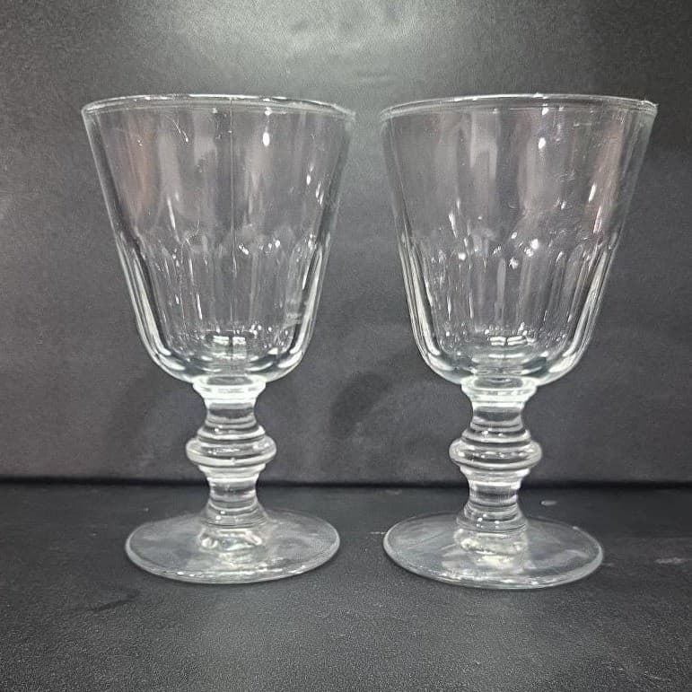 La Rochere Perigord Wine Glasses, Set of 2, Vtg French Bistro Goblets, Stemware - Thumbnail 5