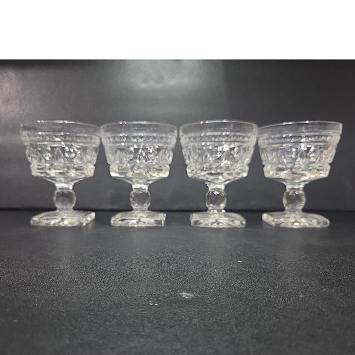 Indiana Glass Park Lane Champagne Glasses, Set of 4, Vintage Sherbet Coupes - Thumbnail 3