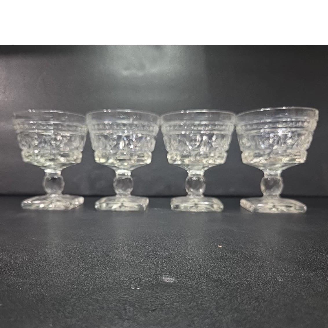 Indiana Glass Park Lane Champagne Glasses, Set of 4, Vintage Sherbet Coupes - Thumbnail 5
