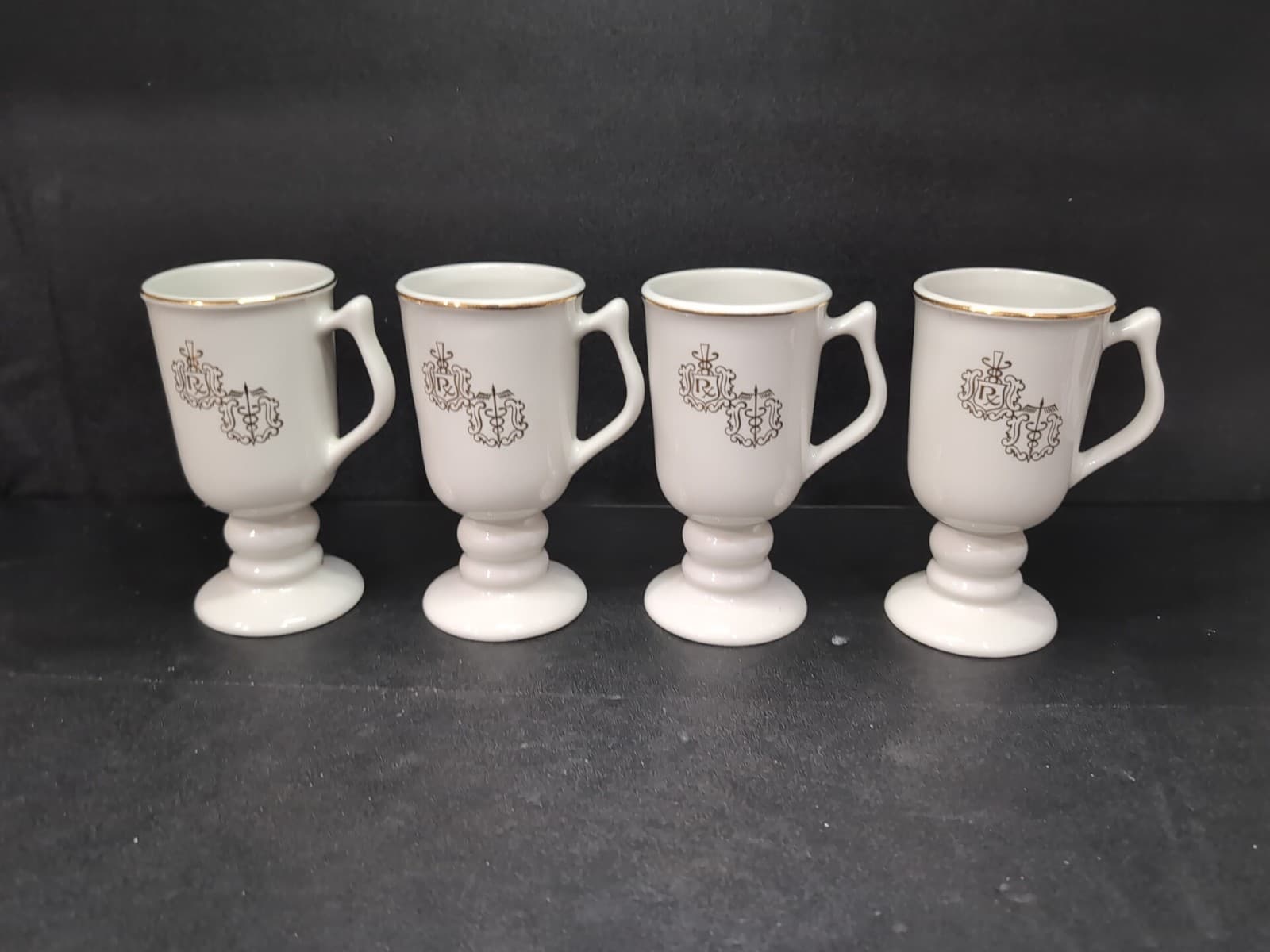 Caduceus Irish Coffee Mug Set, RX Medical Mugs, Doctor Nurse Gift, Vintage Hall - Thumbnail 3