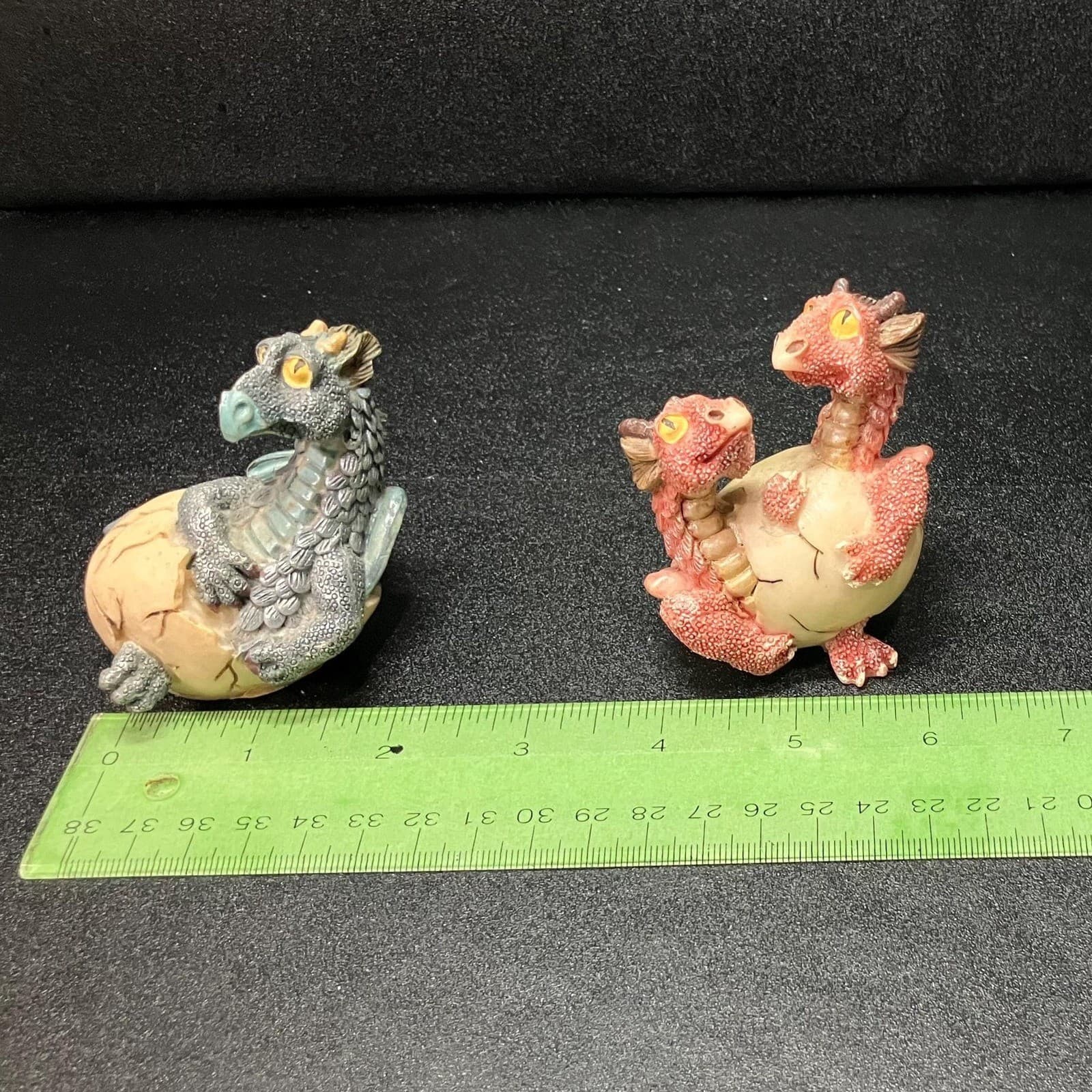 Miniature Hatching Dragons Figurines, Set of 3, Hatchling Egg Statues Decor - Thumbnail 8
