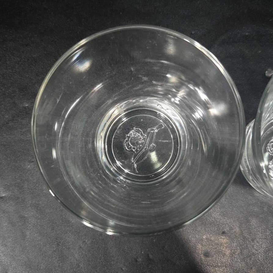 Crown Royal Tapered Whiskey Glasses, Set of 2, Embossed Logo, Italian Barware - Thumbnail 7