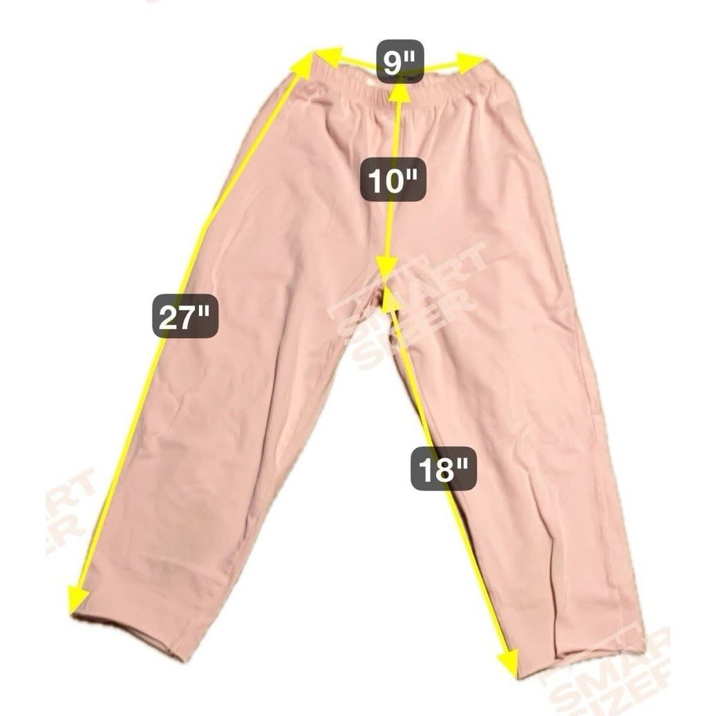 Rafaella Light Pink Elastic Waist Straight Leg Lounge Pajama Pants Woman's Small - Thumbnail 2