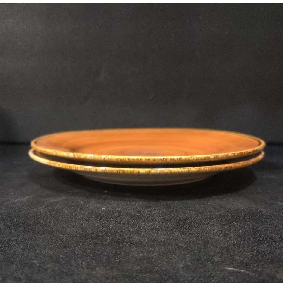 Thomson Pottery Caramel Swirl Salad Plates, Set of 2, Replacement Dinnerware - Thumbnail 7