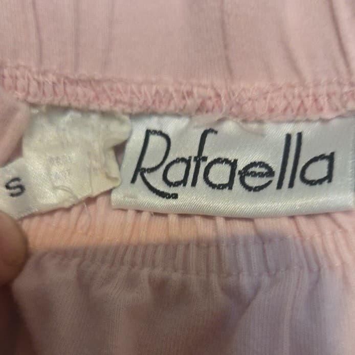 Rafaella Light Pink Elastic Waist Straight Leg Lounge Pajama Pants Woman's Small - Thumbnail 5