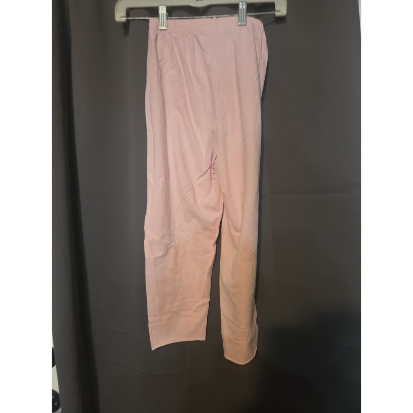 Rafaella Light Pink Elastic Waist Straight Leg Lounge Pajama Pants Woman's Small - Thumbnail 4