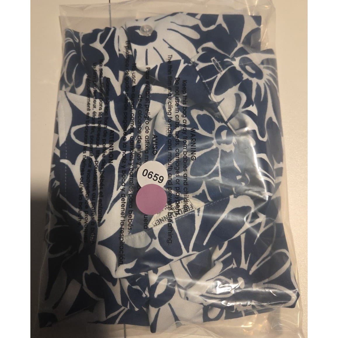 Alfred Dunner Vintage Navy Blue White Daisy Floral Button Front, Woman's Size 18 - Thumbnail 8