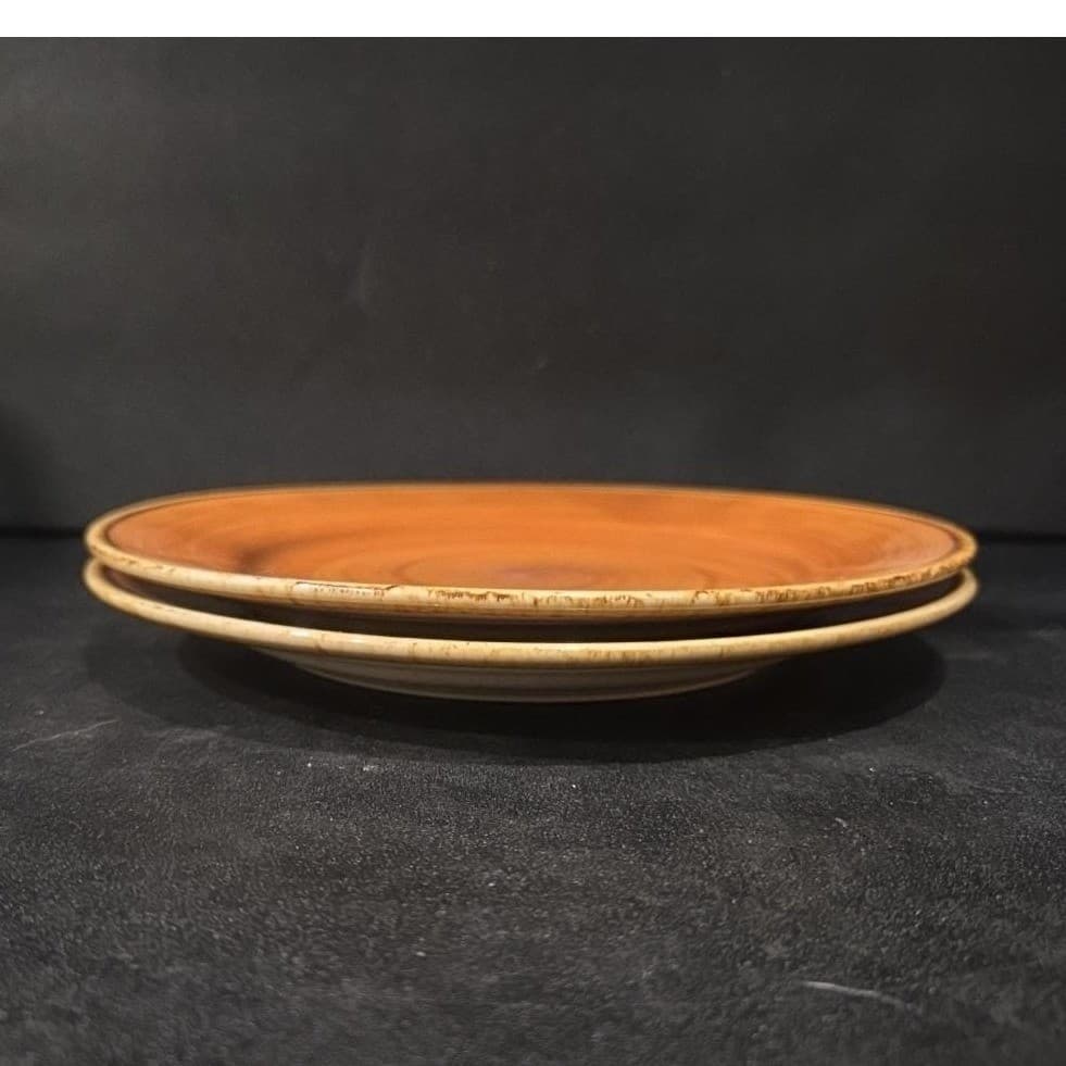 Thomson Pottery Caramel Swirl Salad Plates, Set of 2, Replacement Dinnerware - Thumbnail 8