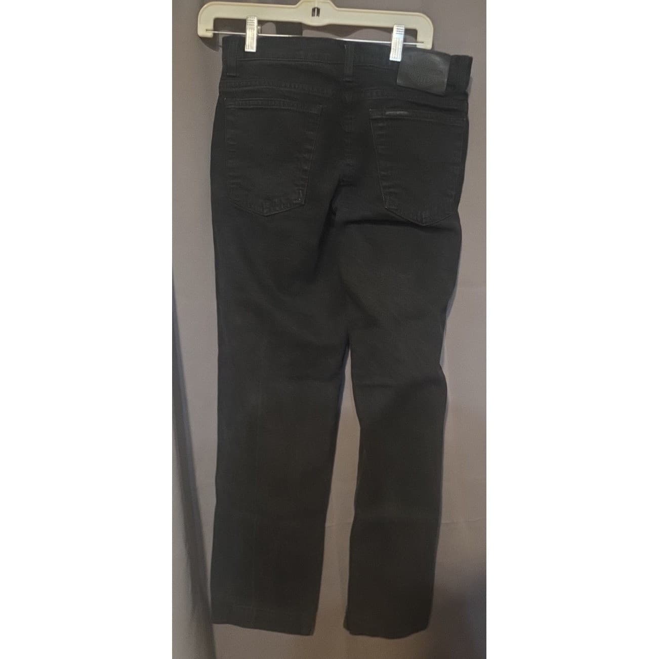 Harley-Davidson Straight Leg Black Denim Jeans, Woman's Size 8 99015-05VW - Thumbnail 4