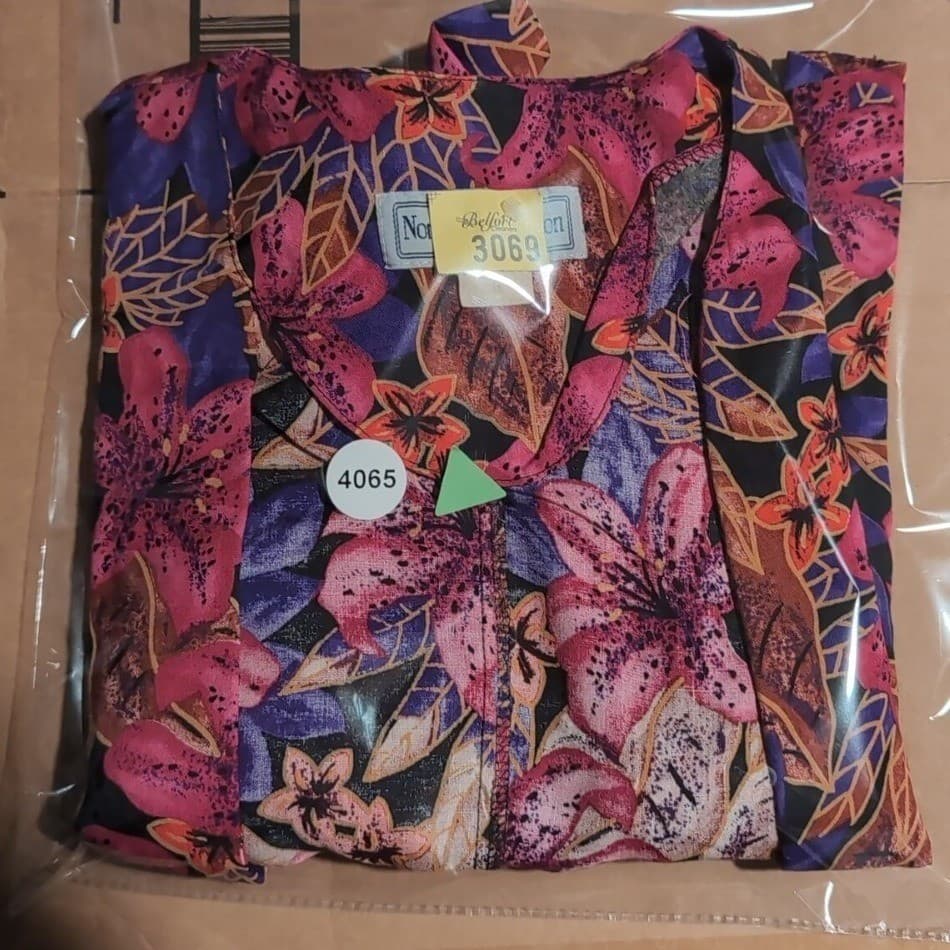 Norton McNaughton Floral Open Front Blazer, Woman's Size 8, Purple Pink Orange - Thumbnail 7