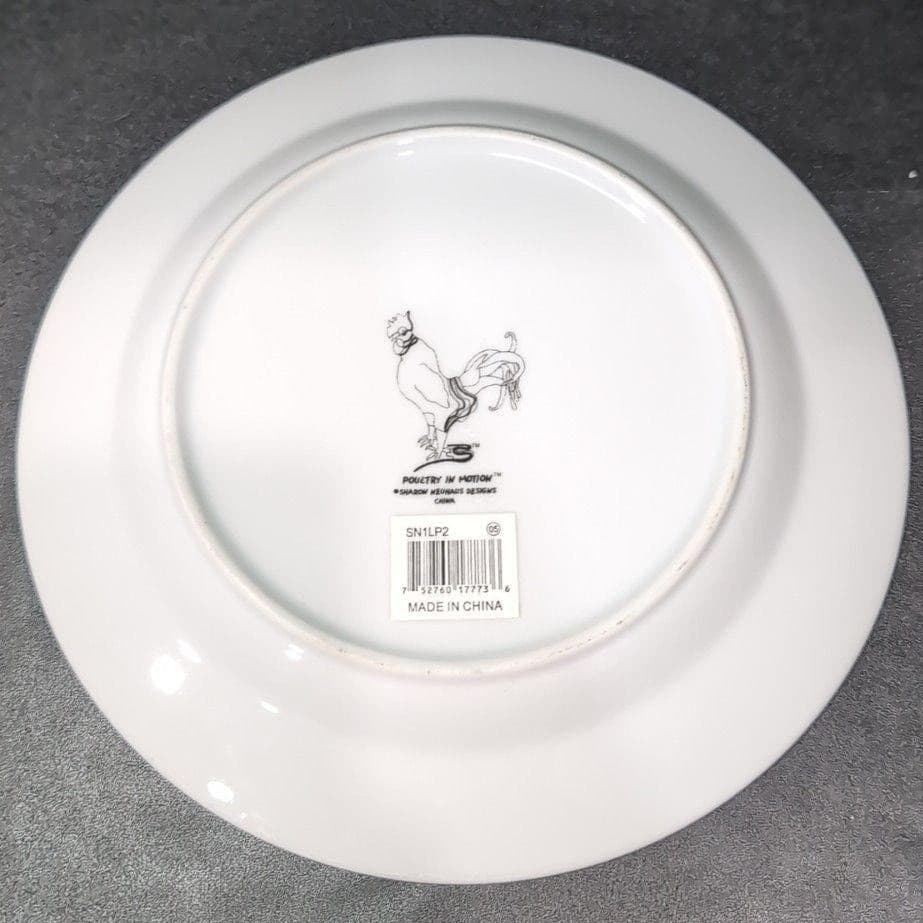 Sharon Neuhaus Fruit Cocktail Luncheon Plate, Vintage Poultry In Motion Series - Thumbnail 3