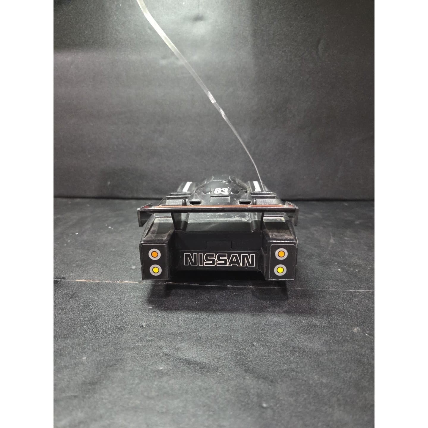Nikko Nissan GTP ZX-Turbo #83 RC Racing Car Black 1/20 Scale Toy, Untested - Thumbnail 4