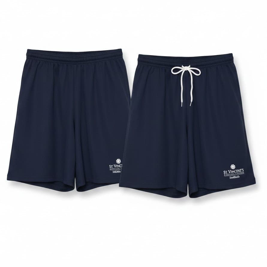 Augusta Sportswear Navy Blue St Vincents Medical Center Athletic Shorts, Mens XL