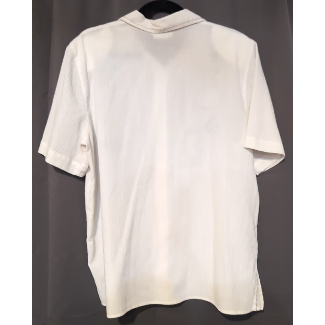 Alfred Dunner White Embroidered Button Up, Short Sleeve Shirt, Women's Size 16 - Thumbnail 4