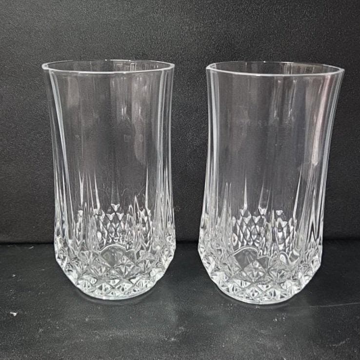 Cristal D'Arques Durand Longchamp Tumbler, Set Of 2, Vintage Water Glasses - Thumbnail 5