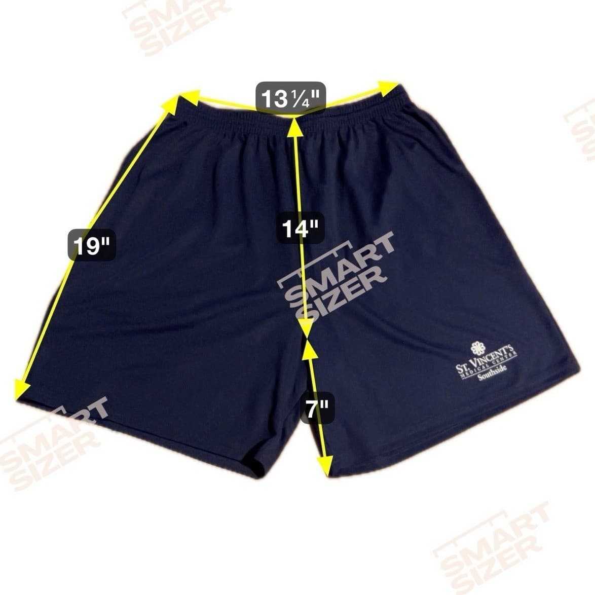 Augusta Sportswear Navy Blue St Vincents Medical Center Athletic Shorts, Mens XL - Thumbnail 2