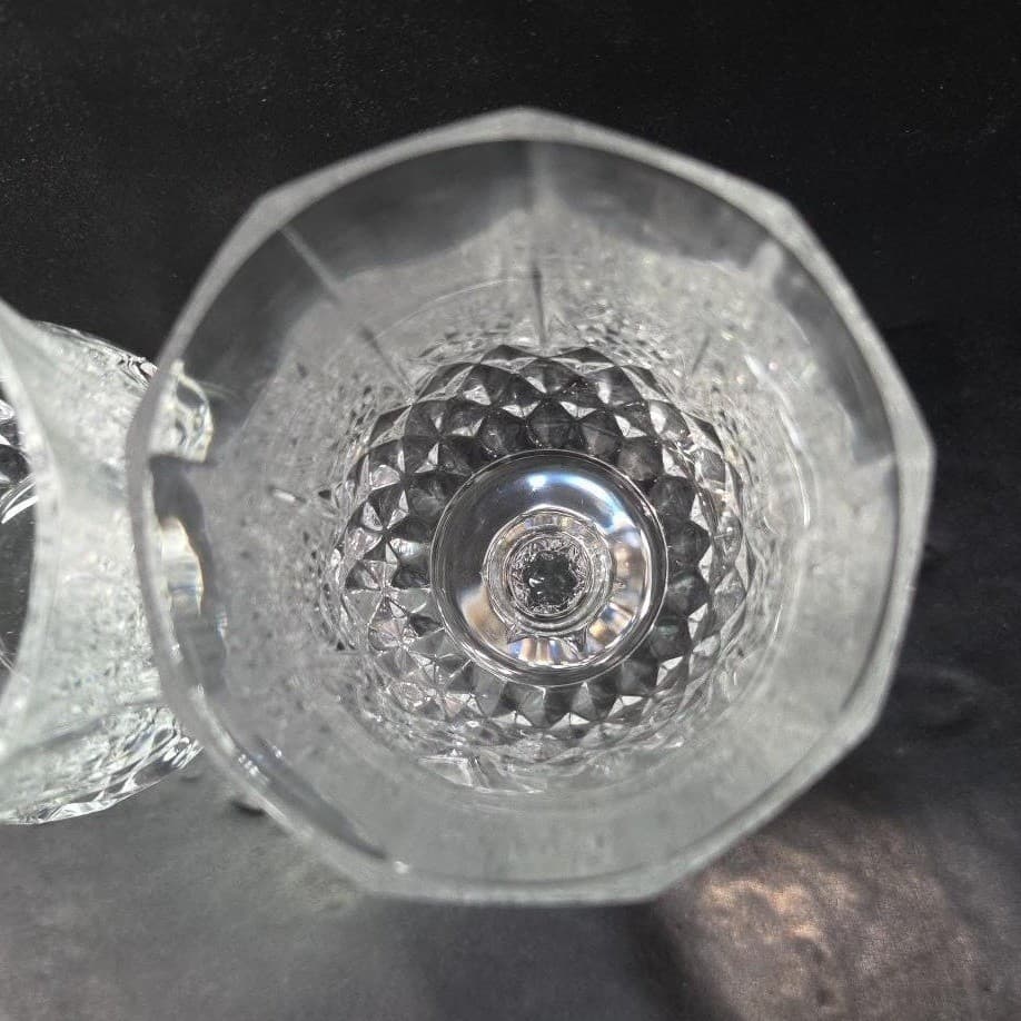 Cristal D'Arques Longchamp Wine Glasses, Set of 2, Vintage Crystal Stemware - Thumbnail 7
