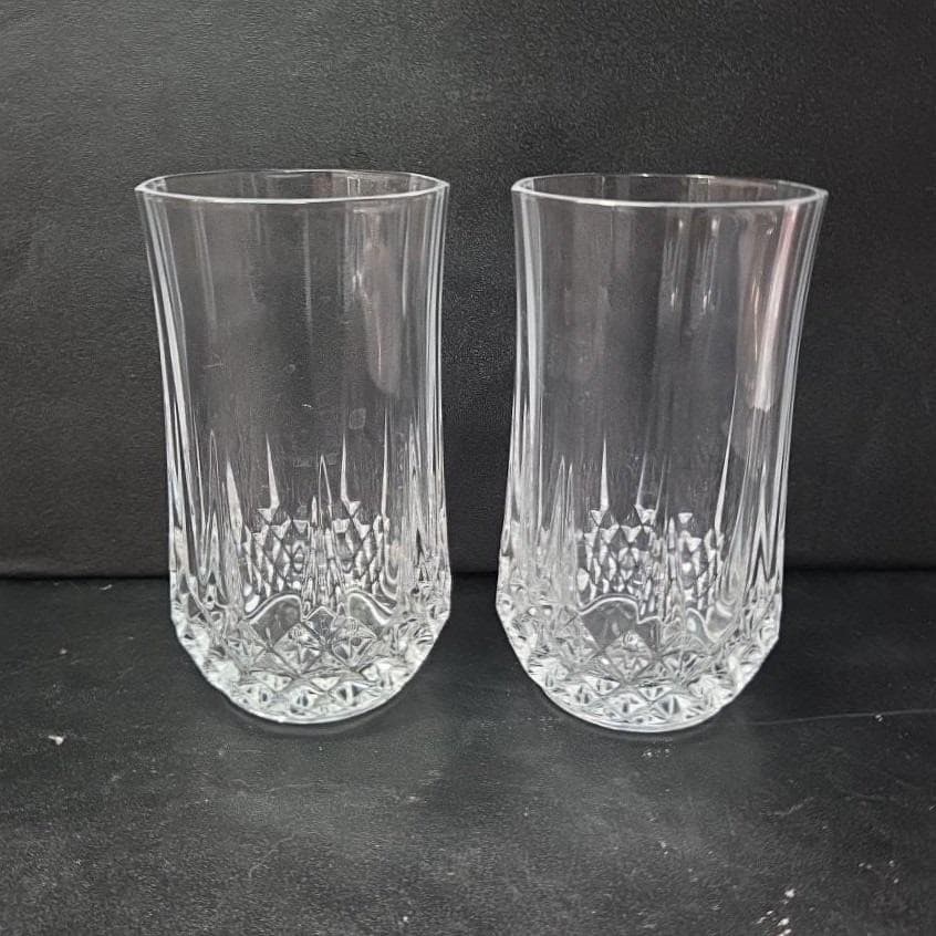 Cristal D'Arques Durand Longchamp Tumbler, Set Of 2, Vintage Water Glasses - Thumbnail 3