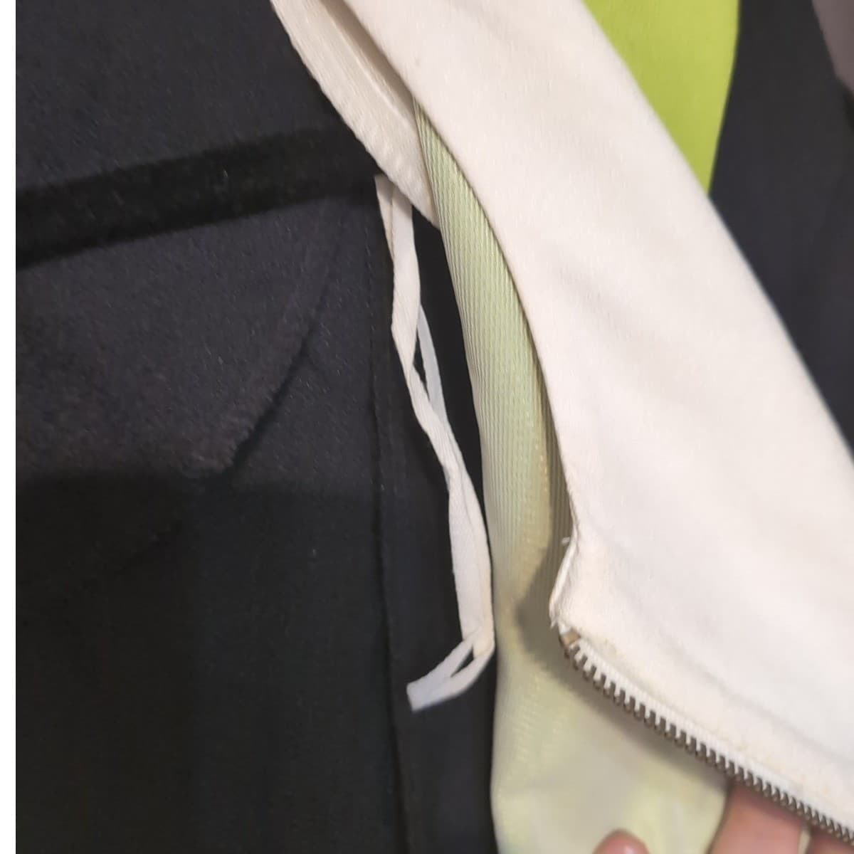 Betsy's Things Vintage 90s Colorblock Horsebit Zip Front Top Lime Green Black 16 - Thumbnail 8