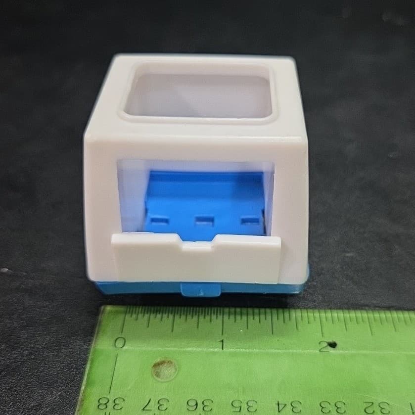 Fisher Price Little People Mail Trucks, Set of 2, Vintage White Blue Plastic Toy - Thumbnail 9