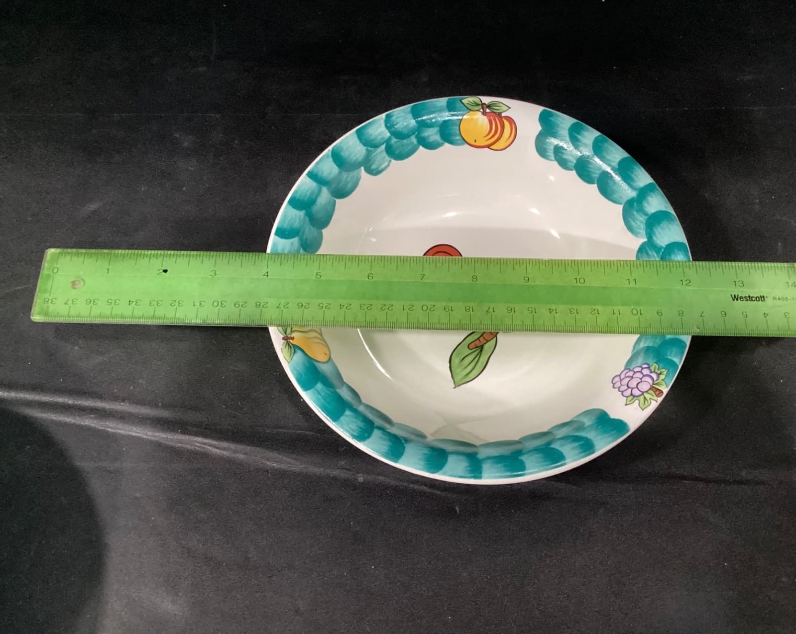4 Tabletops Unlimited Soup/Cereal Bowls "Italian Fruit" Hand Painted Cherries - Thumbnail 6