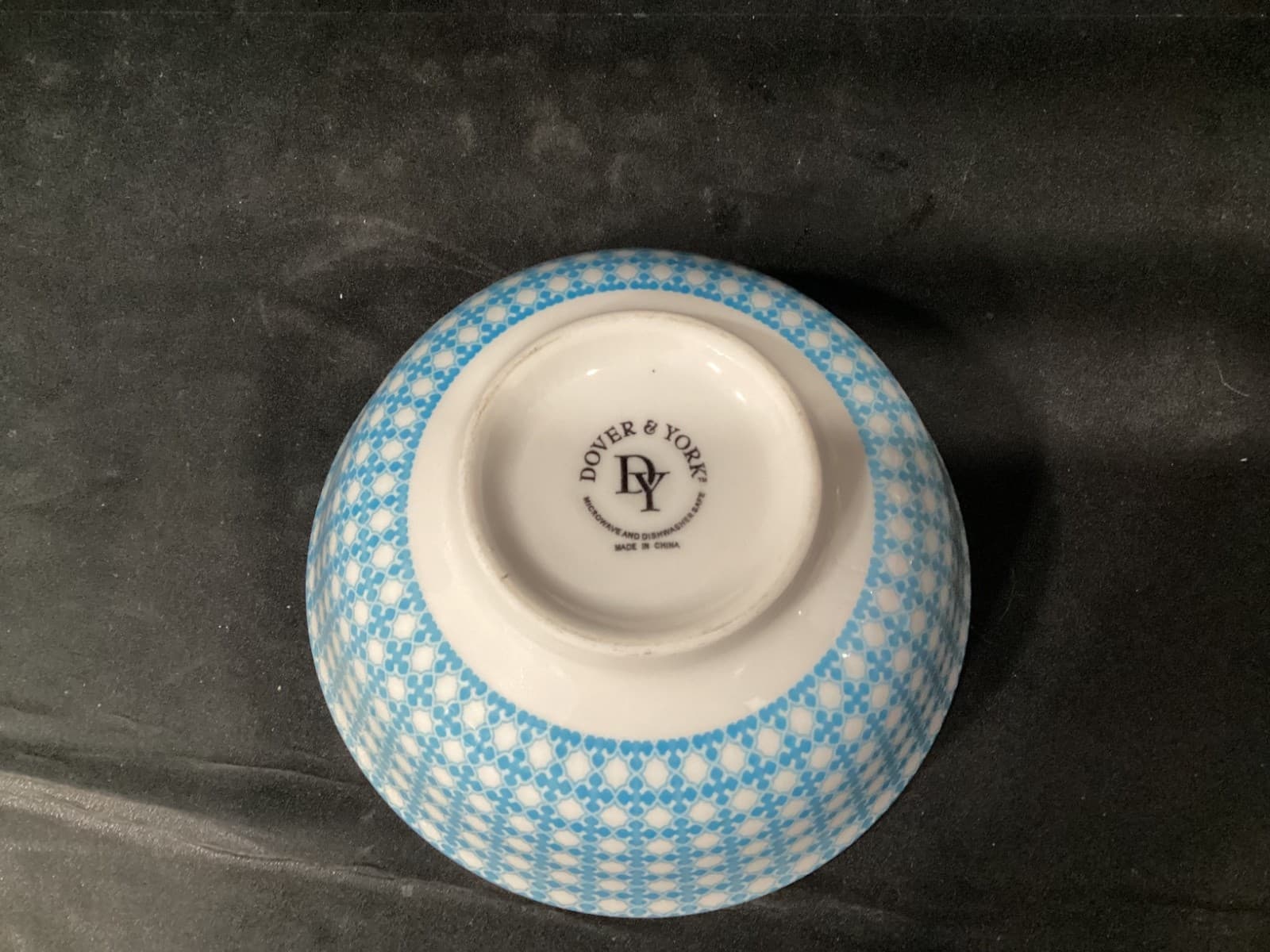 Dover & York Cereal Soup Bowl Geometric Yellow Blue Set of 3 - Thumbnail 5
