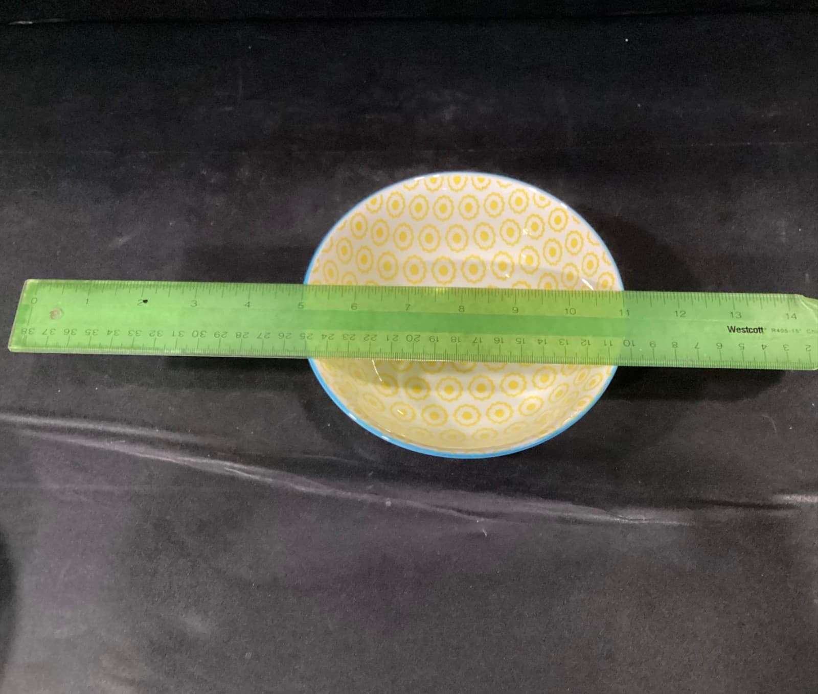 Dover & York Cereal Soup Bowl Geometric Yellow Blue Set of 3 - Thumbnail 6