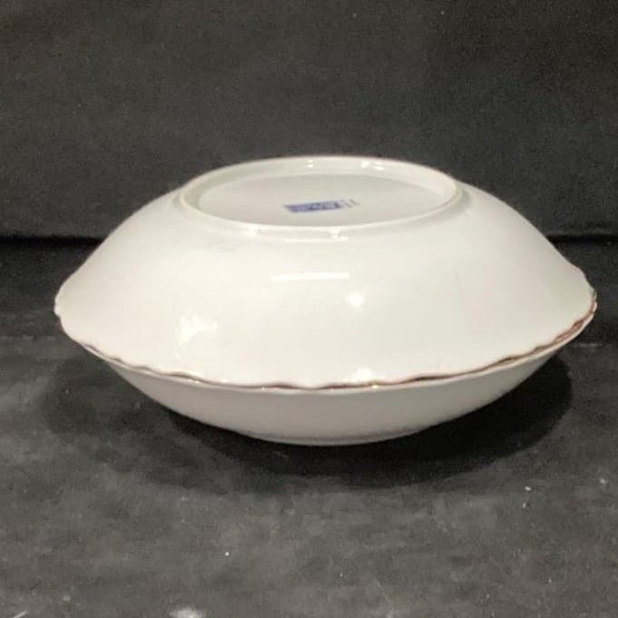 Arita Imari Peacock Coupe Bowls, Set of 2, Vintage Asian Themed Dinnerware - Thumbnail 9
