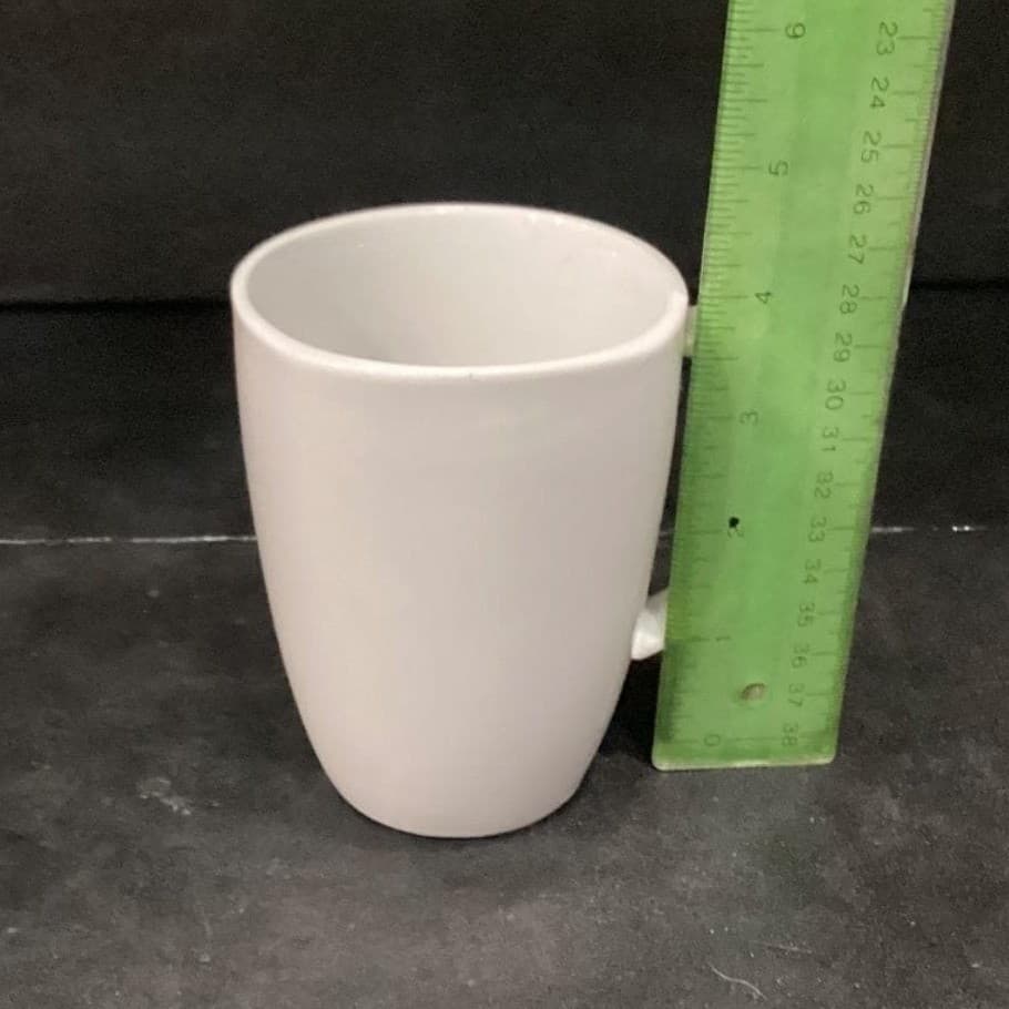 Old Time Pottery White Coffee Cups, Set of 2, 14oz Minimalist Mugs, Drinkware - Thumbnail 8