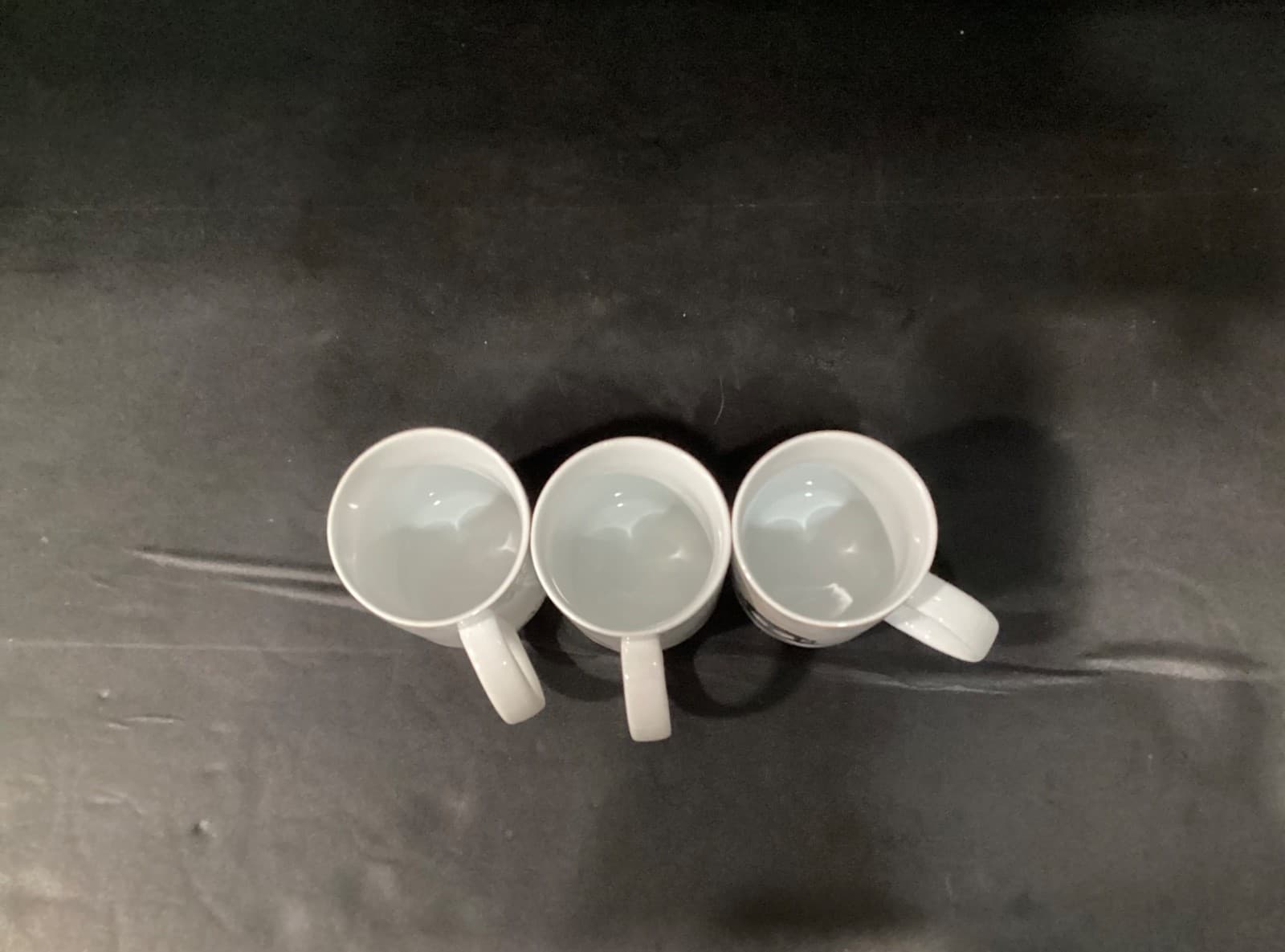 Bia Set of 3 Patisserie White Porcelain Cups with French Pastry Design parisian - Thumbnail 7