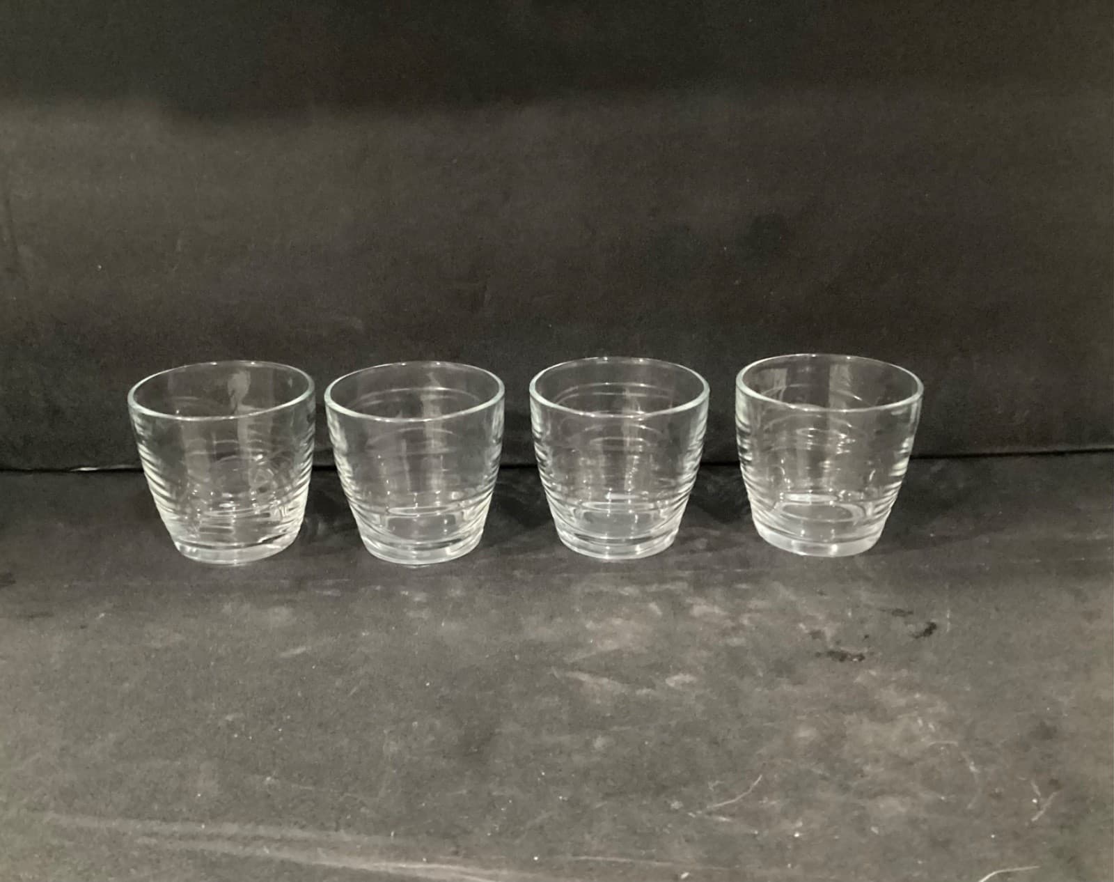 Set of 4 Libbey Orbita Wave 10 Oz Glass Tumblers 3.25” - Thumbnail 10