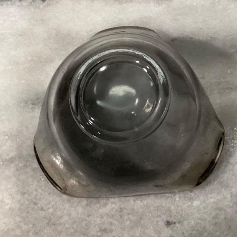 Vitreon Queens Lusterware Silver Ombre Triangle Bowls, Set of 4, Vtg Dinnerware - Thumbnail 5