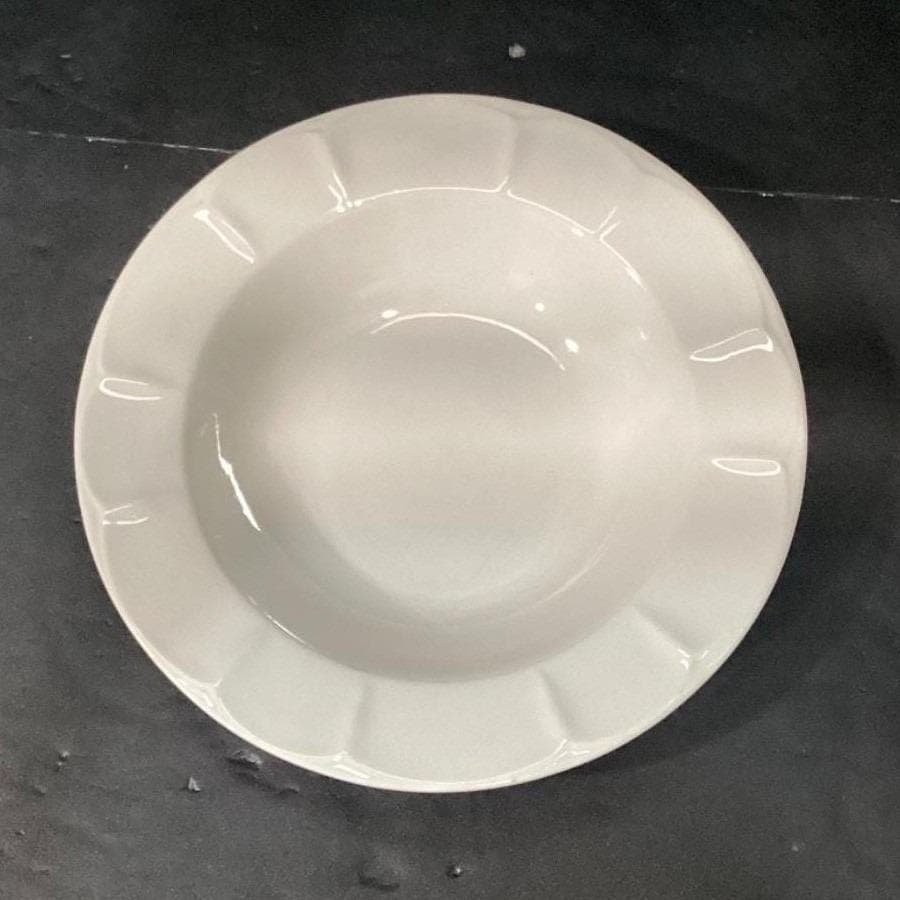 Pfaltzgraff White Scalloped Pasta Bowls, Set of 4, Vtg Henry Ford Museum Design - Thumbnail 4