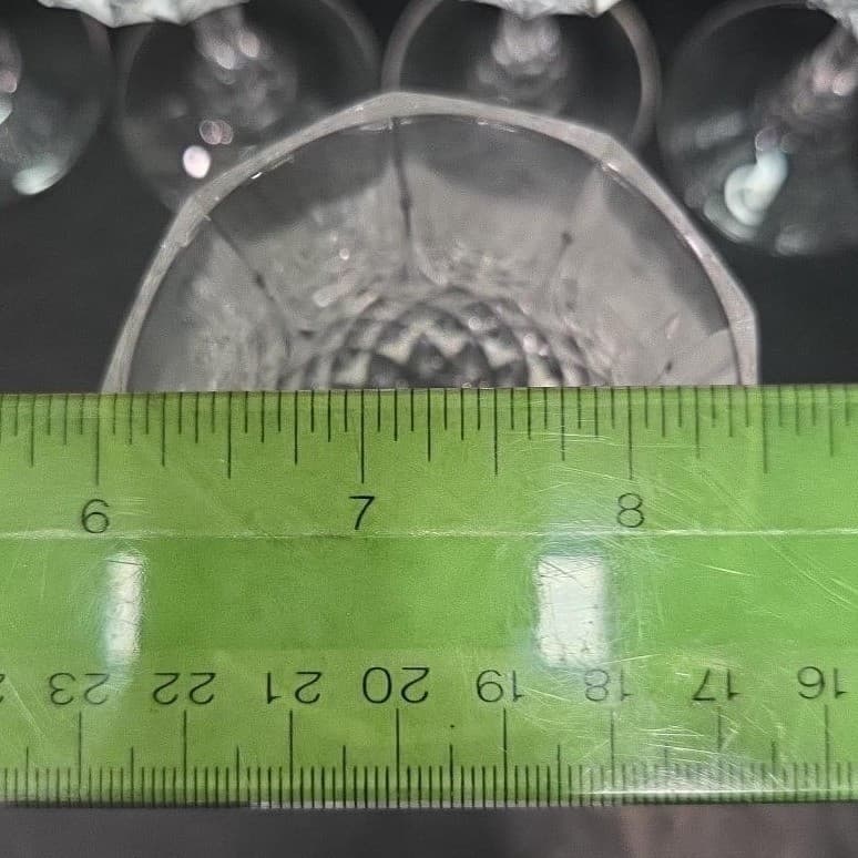 Cristal d'Arques Durand Longchamp Wine Glasses, Set of 6, Vintage Stemware - Thumbnail 10