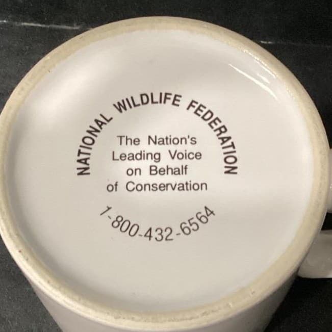 National Wildlife Federation Coffee Cups, Set of 4, Vintage Rabbit Design Mugs - Thumbnail 8