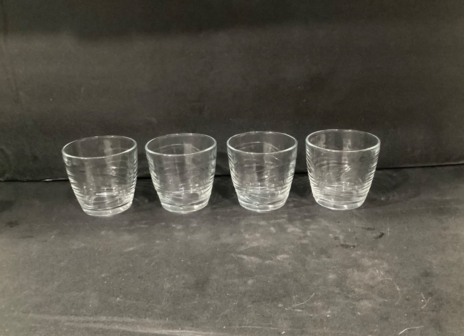 Set of 4 Libbey Orbita Wave 10 Oz Glass Tumblers 3.25” - Thumbnail 11